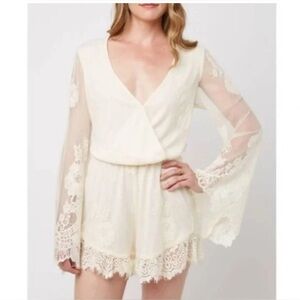 Show me your mumu bridal romper size S